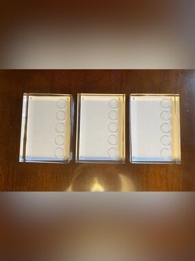 Magnetic Glass Frame Set (3) for Photos, Coins or Medals